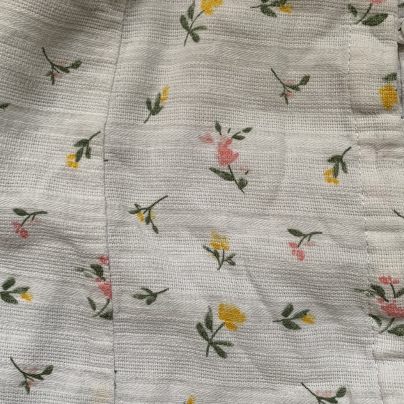 floral print white size snall mini skirt - Picture 5 of 5